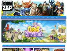 Tablet Screenshot of boomzap.com